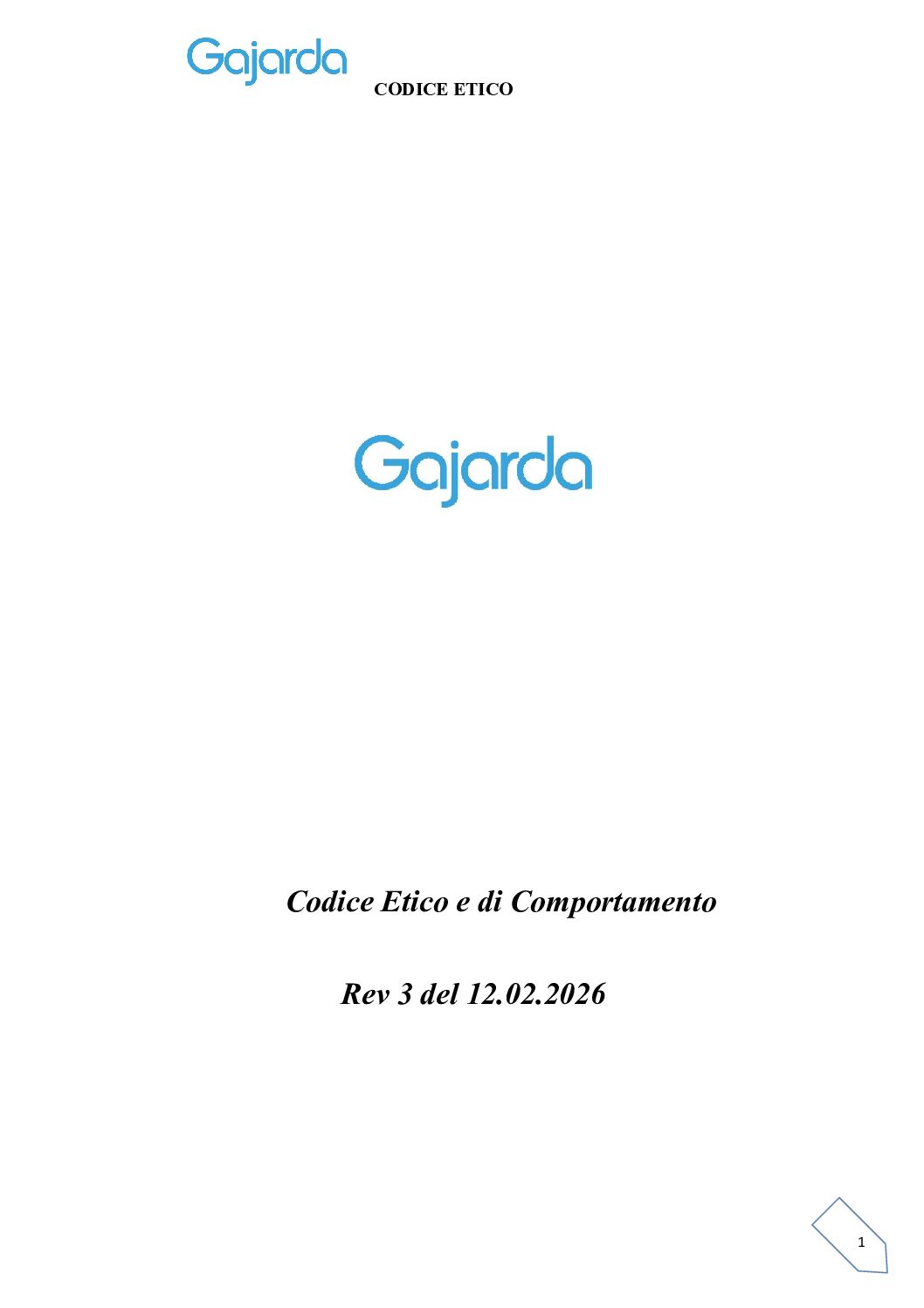 Codice Etico e di Comportamento – Rev 3